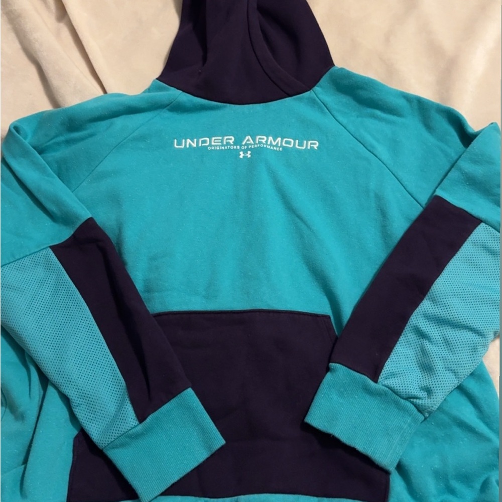 Under Armour Turquoise and Dark Blue Hoodie